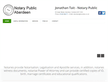 Tablet Screenshot of notary-public-aberdeen.co.uk